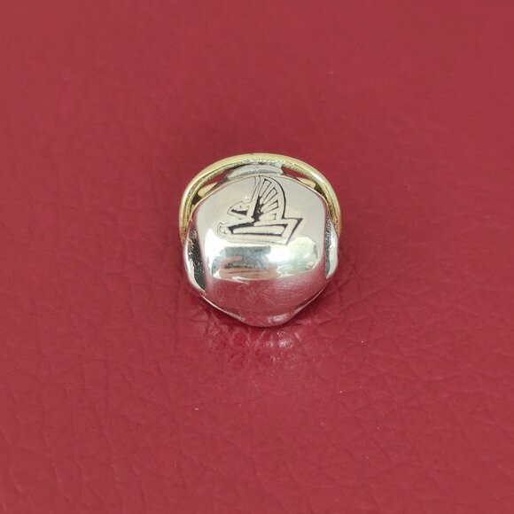 Pandora Atlanta Falcons NFL Football Helmet Charm 14K Gold and S925 Silver - Picture 3 of 9